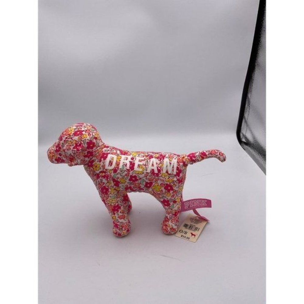 Victoria’s Secret  DREAM Floral print Plush Dog NEW with tags
